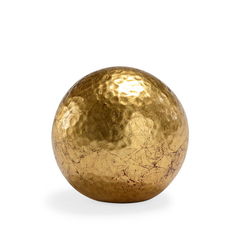 Abstract Figurines & Sculptures, 4" H x 4" W x 4" D, Gold
