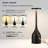 Cordless Table Lamps Set Of 2 Small Rechargeable Lamps Battery Operated Lamp Waterproof Portable Wireless Led Table Light 3 Way & Stepless Dimmable