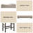 Martha II Weathered Gray Finish 7 Pcs Counter Height Dining Room Set