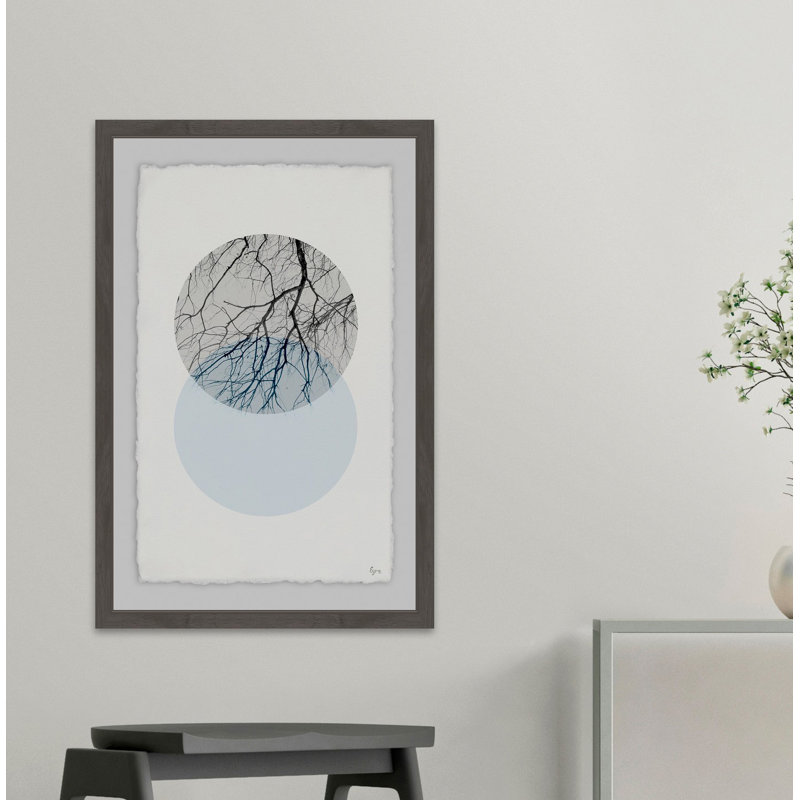 Ressourcement - Single Picture Frame Print, 61cm H x 41cm W x 4cm D, Gray Framed with Deckled Edges