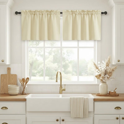 Polyester Blackout Rod Pocket Valance