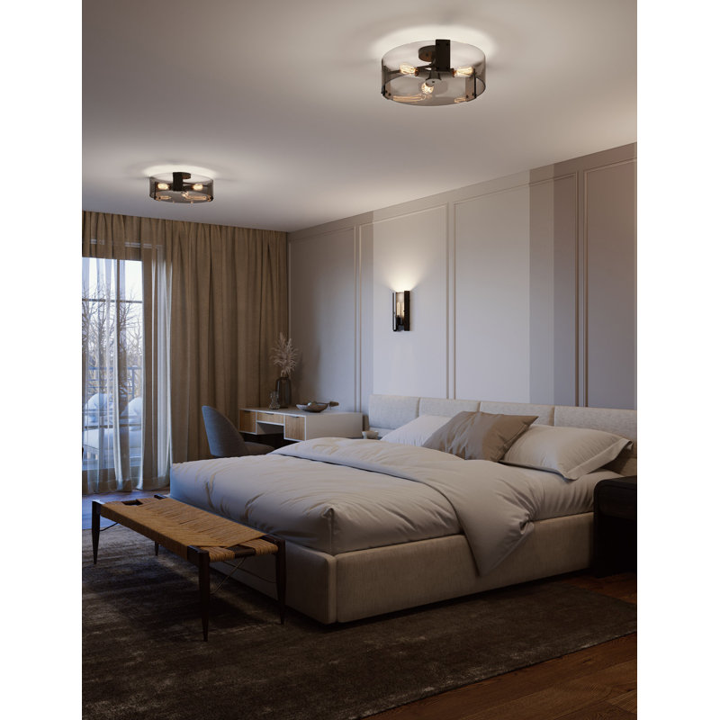Navendra Glass Semi Flush Mount