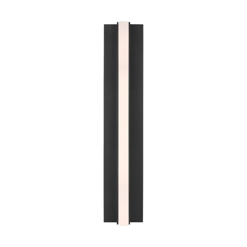 Linea LED Flush Mounted Sconce, Bronze, 15" H x 2.6" W x 3" D