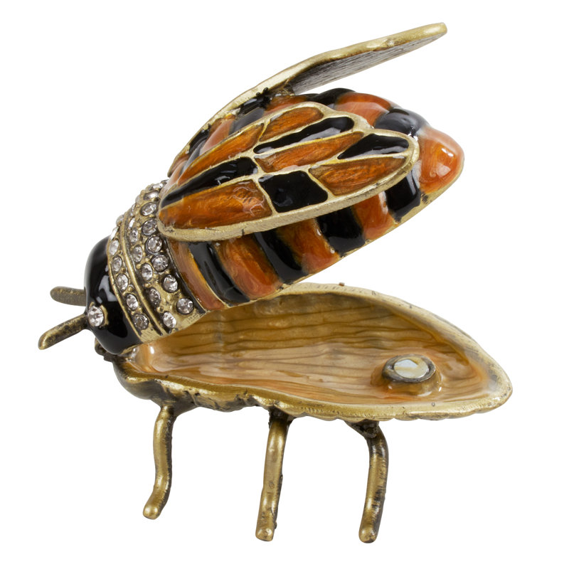 Boîte à bijoux à abeilles de bourdons