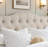 Linen Upholstered Headboard-Modern-Adjustable Height-Button Tufting-1112396656-1112396669