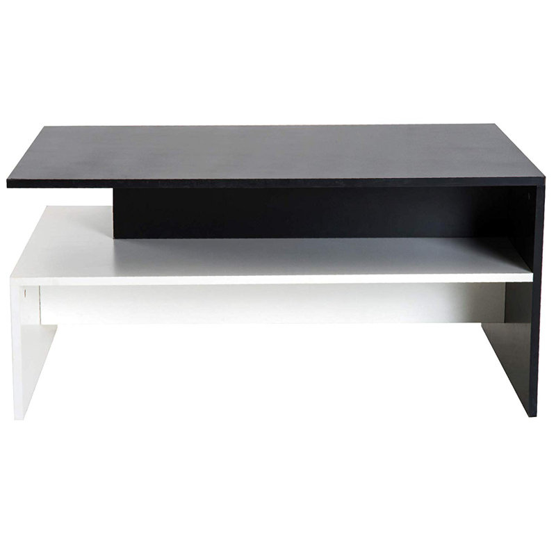 Apeton Single Coffee Table, White, Black