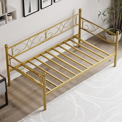 Twin Size Heavy Duty Metal Daybed Frame by House of Hampton