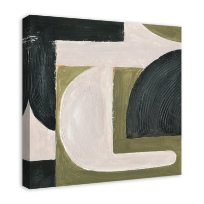 Abstract With Green Acrylic Painting Print