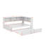 Lit de jour double en métal avec lit gigogne, armoires de rangement et ports USB-1815329068