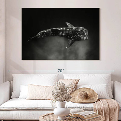 Requin-baleine monochrome