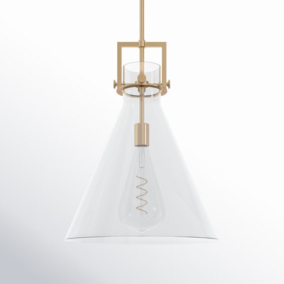 Coterie Single Light Glass Dimmable Pendant