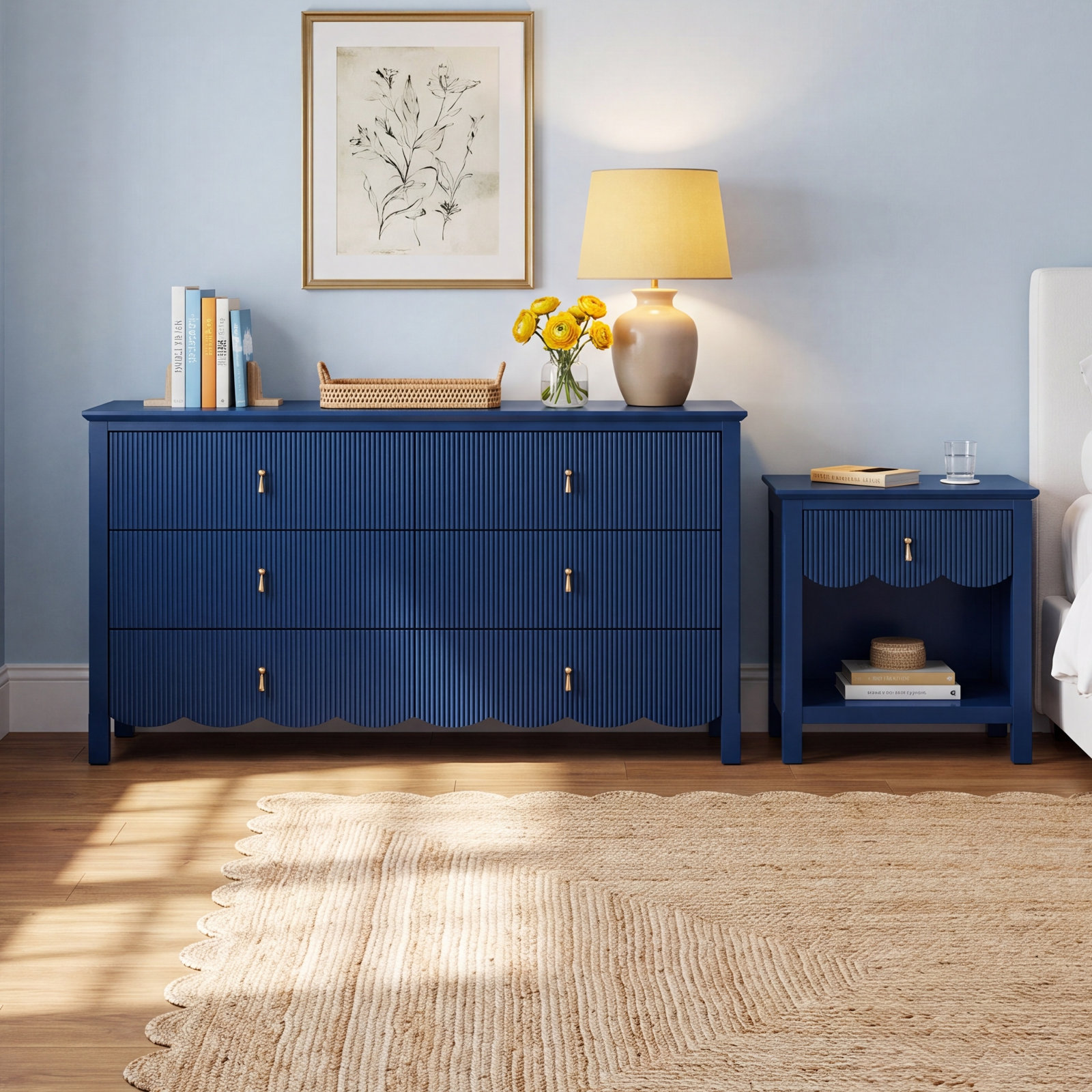 Sofia 2-Piece Bedroom Set, Blue