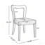  Ensemble de 2 chaises de salle à manger sans accoudoirs-1306671344-1306671350