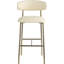 Tabouret de bar rembourré en cuir Lupita-840074834-840074842