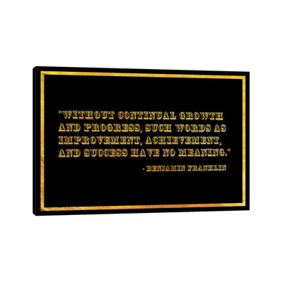 " Ben Franklin Quote "