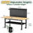 60" Heavy Duty Adjustable Workbench With Large Pegboard& Partition-1151334135