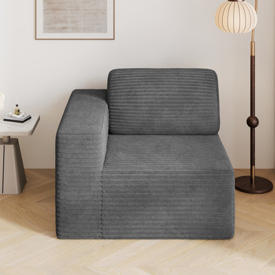Upholstered Corduroy Accent Chair