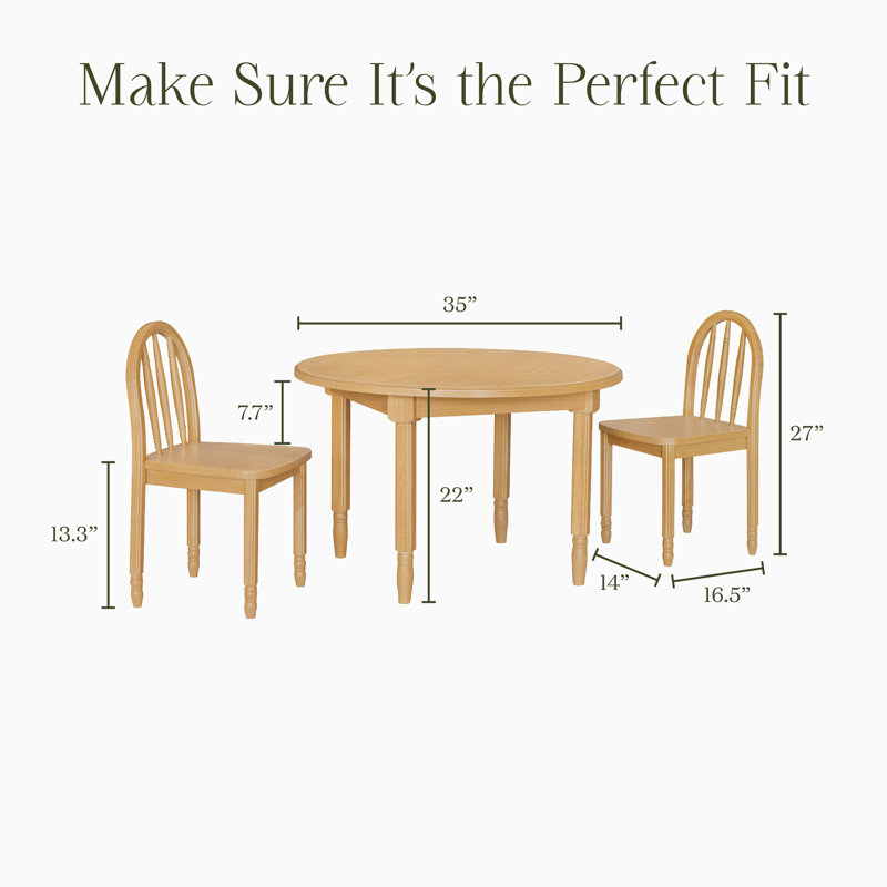 Liberty Play Table & Spindle Chairs Set, Honey