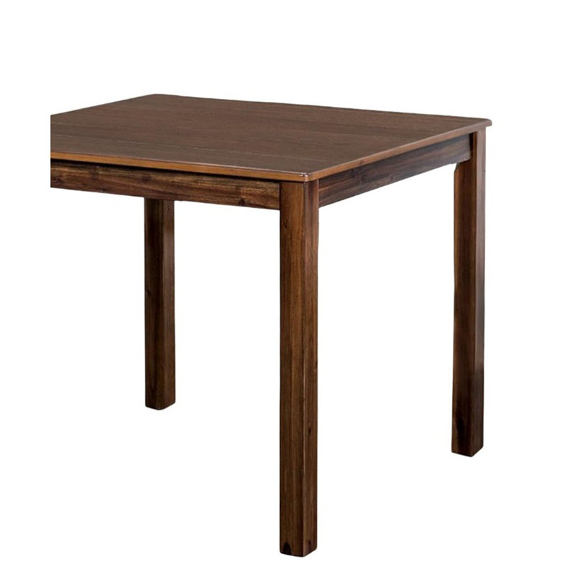 Ensemble de table de salle à manger 5 pièces de style transitionnel 1X Table carrée 4X, Noyer