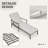 Marijela Outdoor Metal Chaise Lounge Set with Table , Cushion Included-100853773