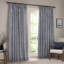 Hebden 100% Cotton Blackout Pencil Pleat Curtains-121434973-121434986