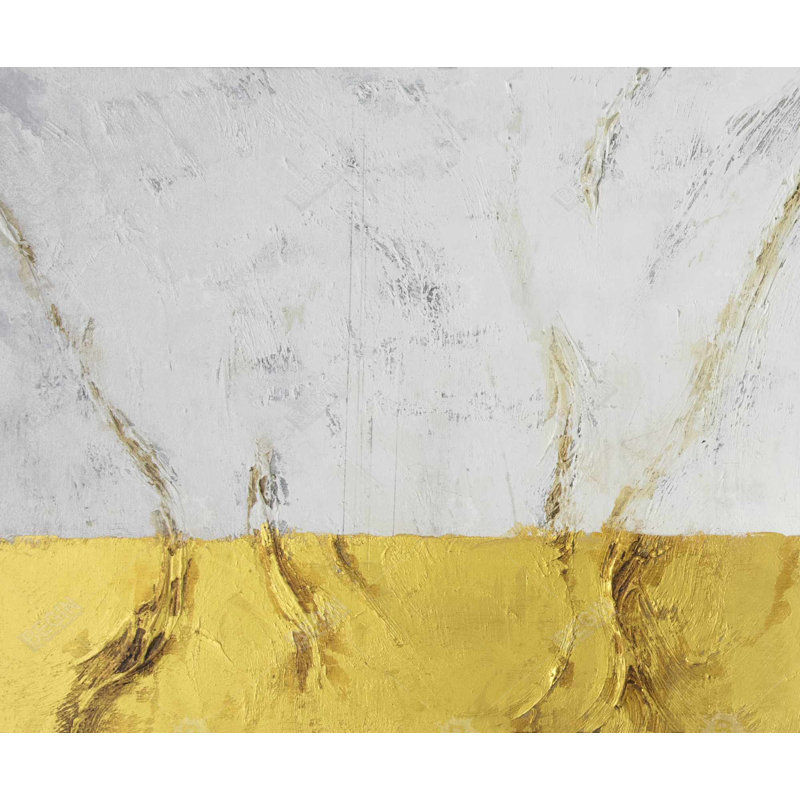 Golden shine - Kitchen Pattern Framed Canvas for Home Decor