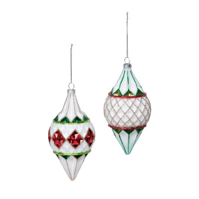 6.5'' Glass Finial Ornament