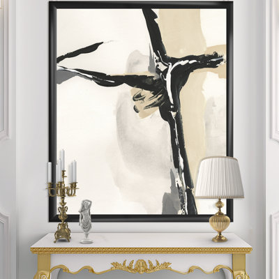 « crème, forme brun clair i », reproduction d’image sur toile