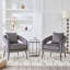 Chaise d'appoint rembourrée en velours-1859061291