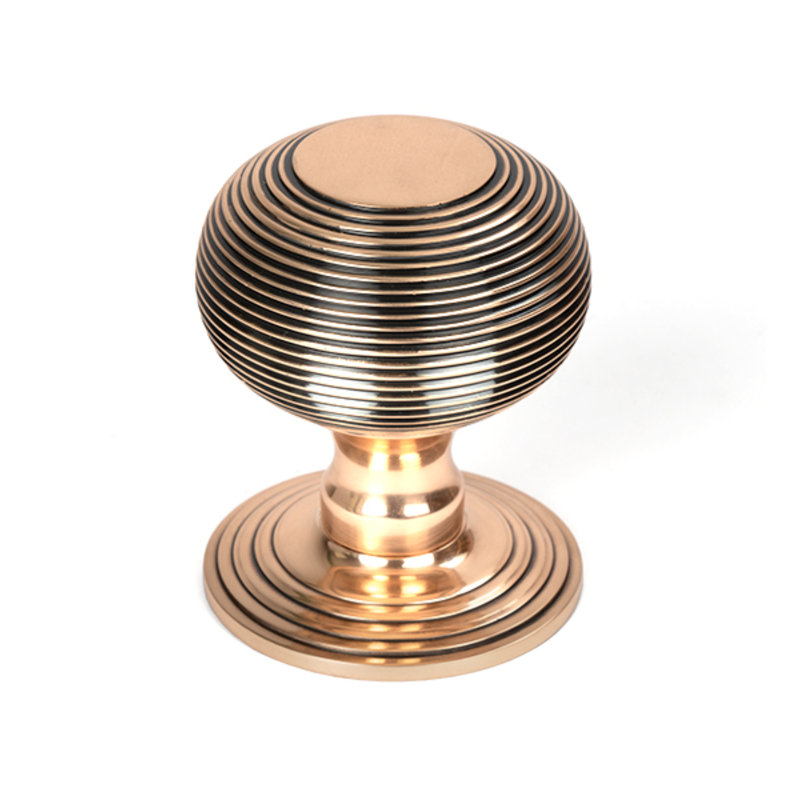 Passage Door Knob, Polished Bronze