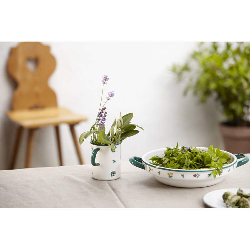 Gmundener Streublumen Enamel Kitchen Measuring Cup, 10 cm