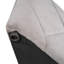 Lit plateforme tapissier gris pour grand lit avec tête de lit à oreilles, velours, 1 grand tiroir et 2 tabourets de rangement latéraux-941279389
