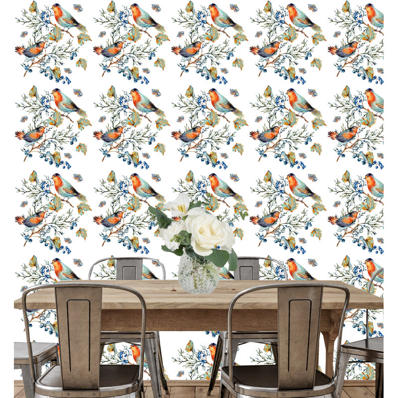 Rouleau de papier peint auto-adhésif L 10 pi x l 24 po Bella Hummingbirds