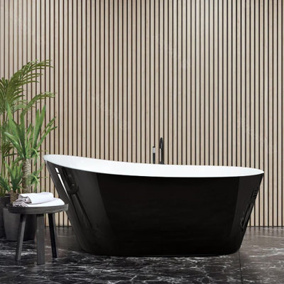 59'' x 29.13'' Freestanding Soaking Acrylic Bathtub