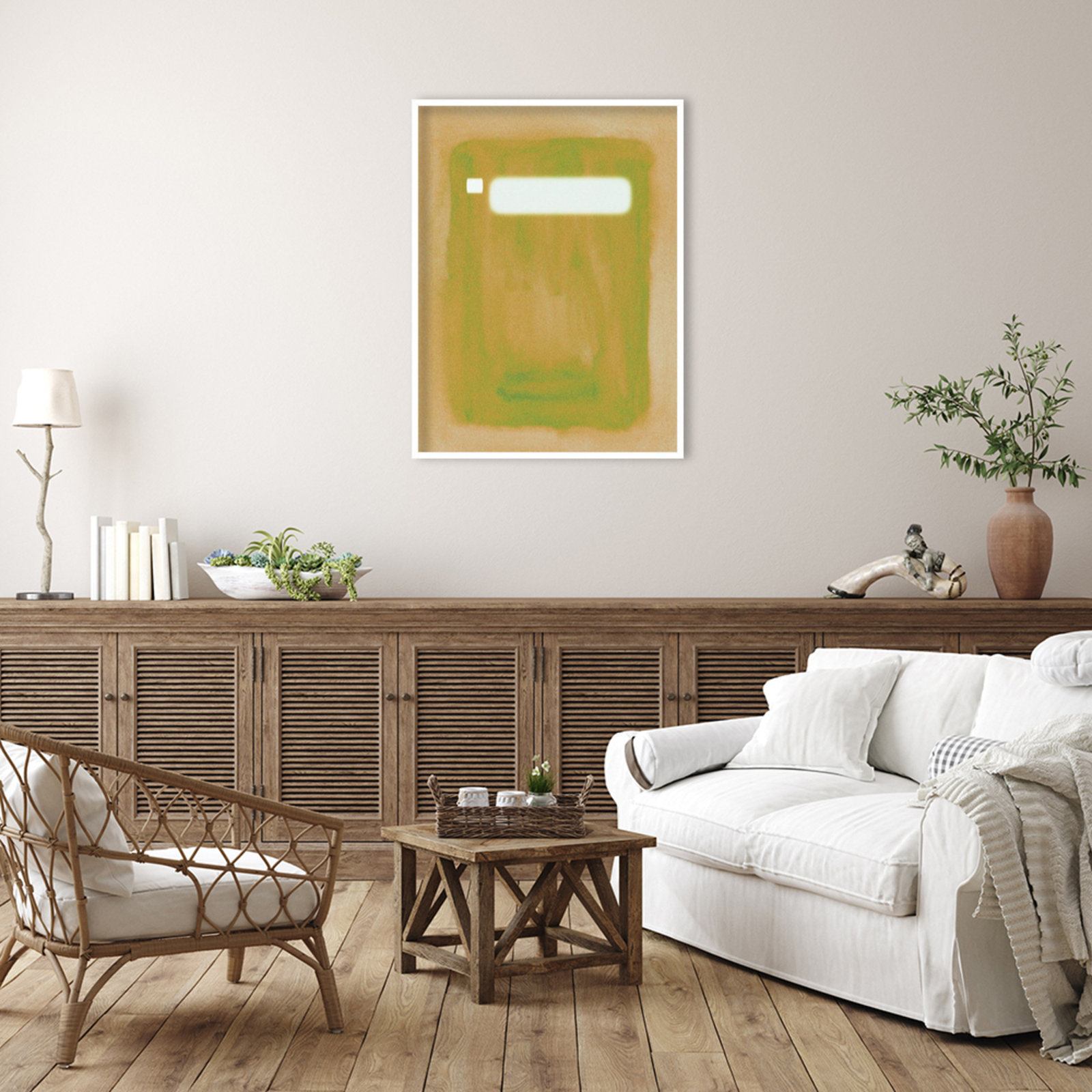 Focal Point II Print by Melissa Wang, White, 41" H x 31" W