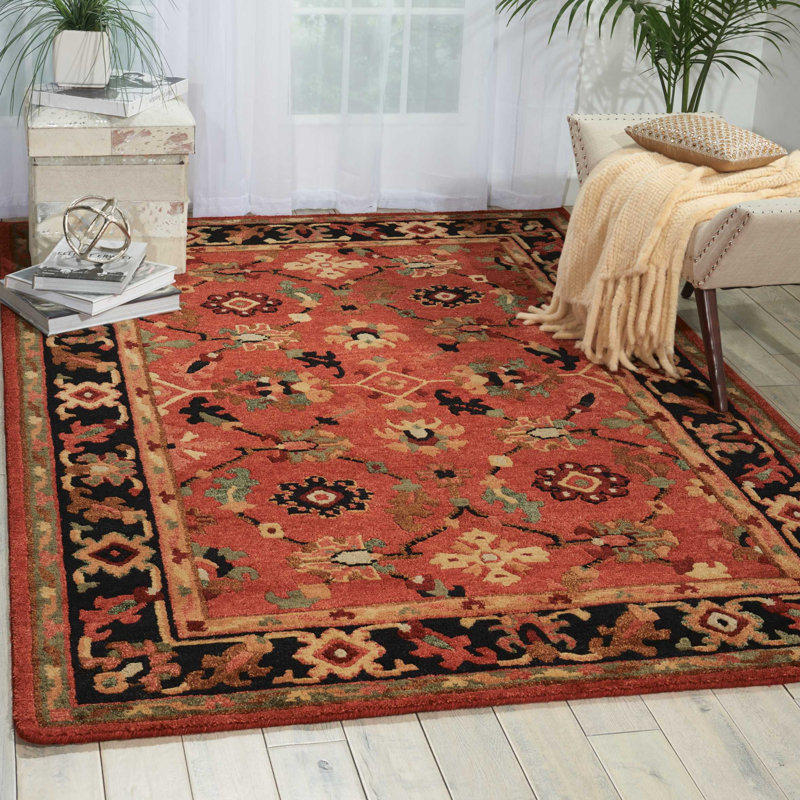 Tapis beige fait à la main Zula, Rectangle 3 pi 9 po x 5 pi 9 po