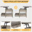 Table basse à plateau relevable moderne 3 en 1, table centrale extensible pour les réunions et le travail-980431895