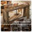 63" Rectangular Bar Table with Footrest