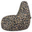 Dalton Leopard Print Woven Recliner Bean Bag