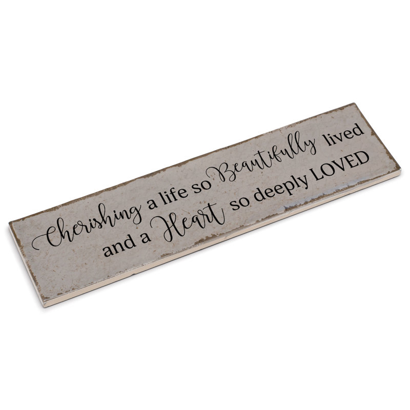 Plaque décorative «Gurvis Cheriant a Life So»