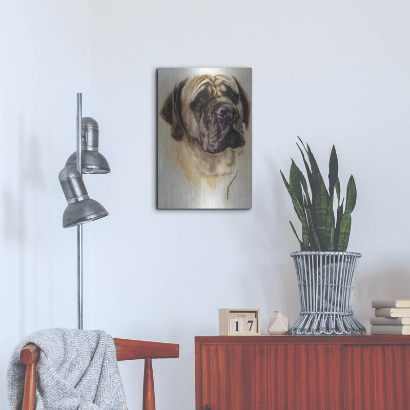 "Mastiff" par Barbara Keith, H 24 po x l 16 po