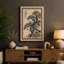 Ancient Tree in Ink Japandi - Wrapped Canvas-626813621-626813608