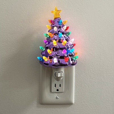 Ceramic Christmas Tree Night Light