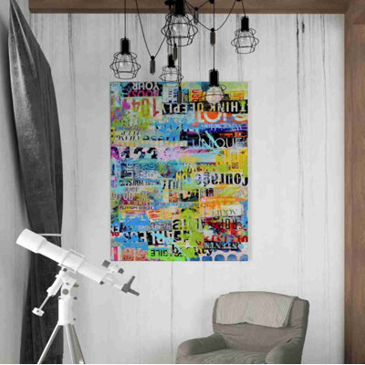 Metro Mix 33 II by Erin Ashley - Wrapped Canvas Painting