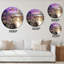 Mysterious Landscape By Lakeside With Rainbow - Traditional wall clock-59913683