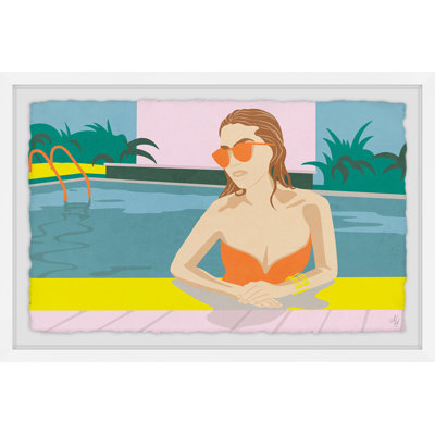 «Orange is Fun», reproduction d'art encadrée