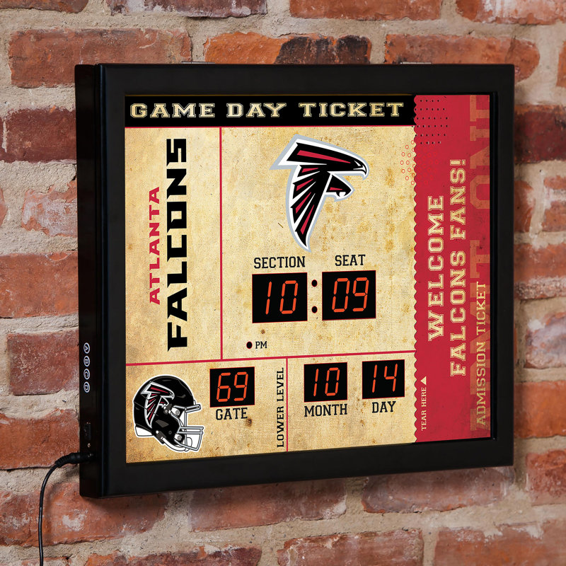Horloge murale Kansas Kansas Chiefs, Sport Team Chiefs de Kansas City, Brun clair / noir / rouge