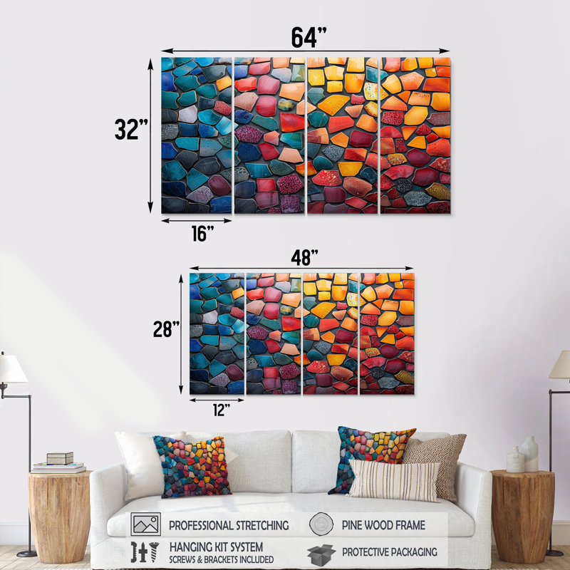 Ensemble d'art mural Monti - Boho, H 28 po x l 48 po
