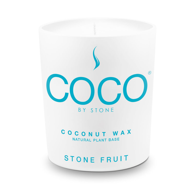 Bougie en cire d'abricot naturel, Pot de 11 oz