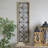 Metal Floral Home Wall Decor with Brown Frame